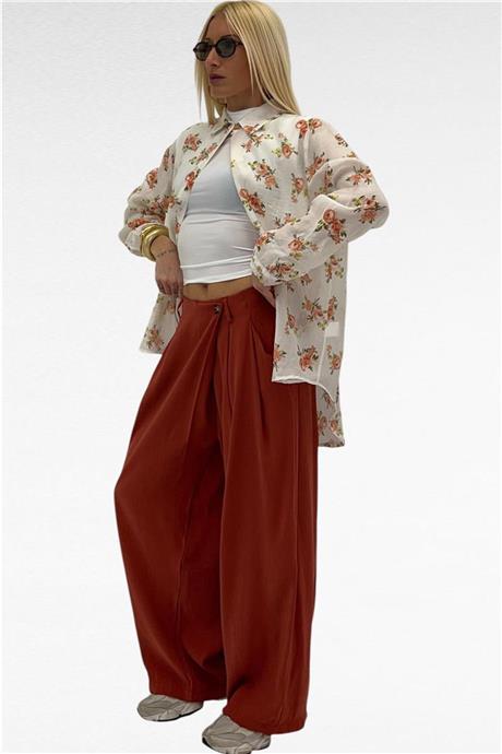 Camicia semi trasparente FLOREAL